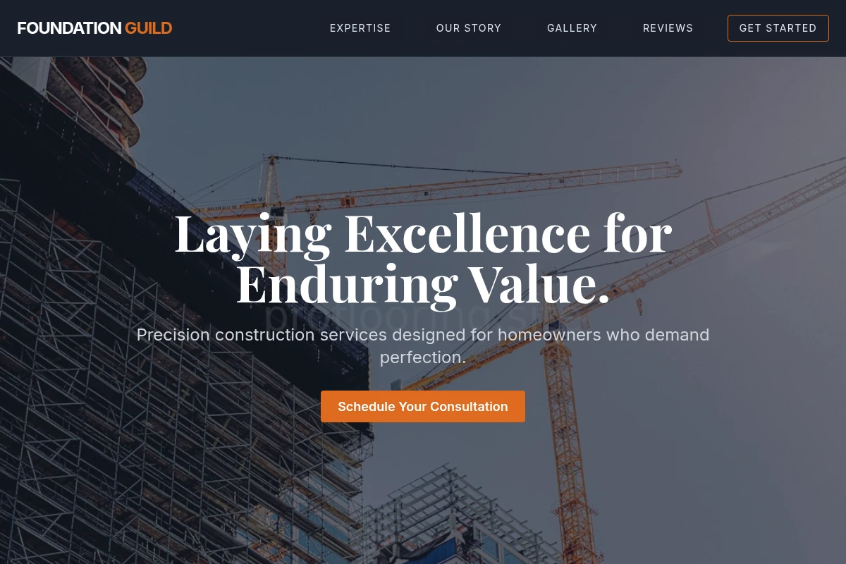 Finish Construction