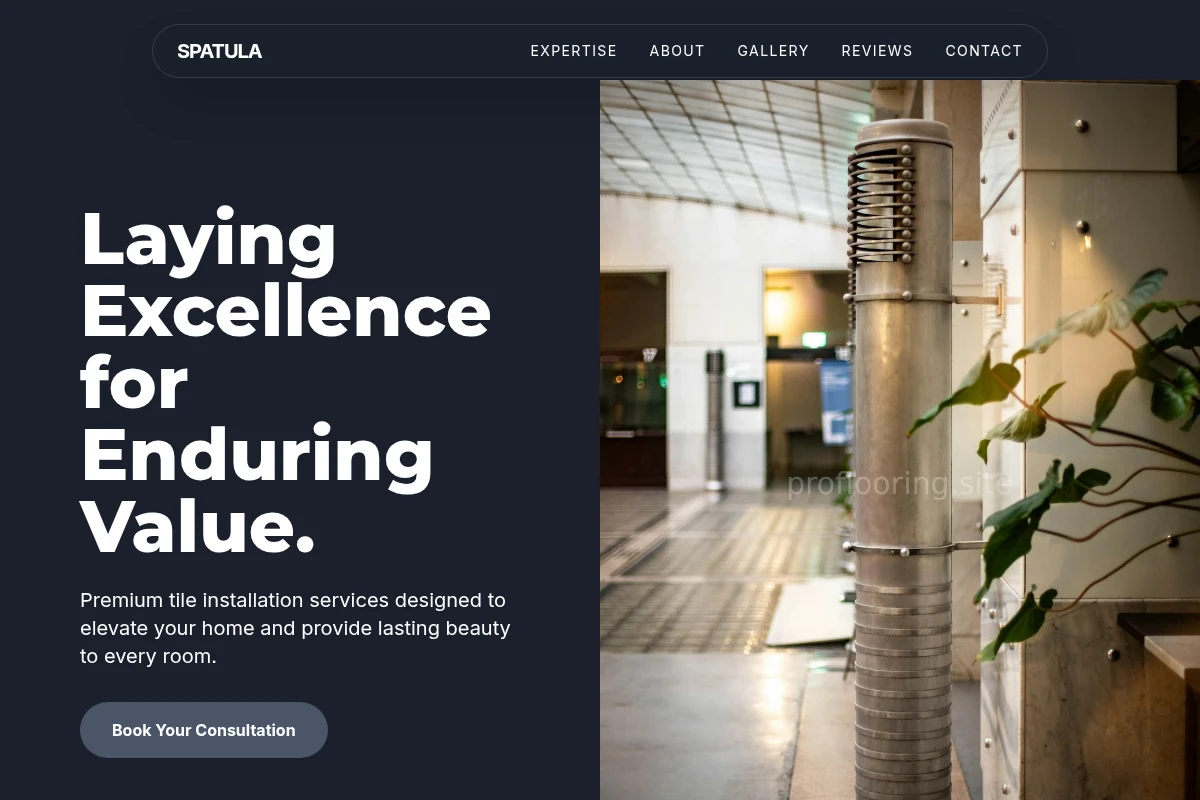 Spatula Tile Installation